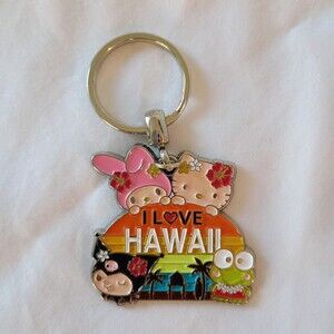 NEW Sanrio Hello Kitty My Melody Keroppi I Love Hawaii Exclusive Keychain